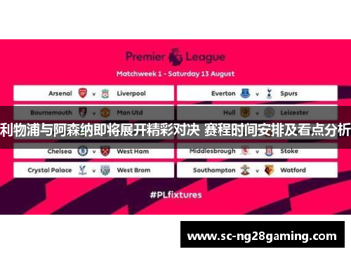 利物浦与阿森纳即将展开精彩对决 赛程时间安排及看点分析 利物浦与阿森纳即将展开精彩对决 赛程时间安排及看点分析